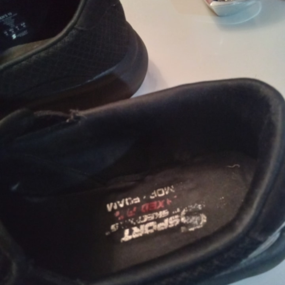 Skechers Black Slip-On Loafers with Breathable Design - Picture 9 of 9